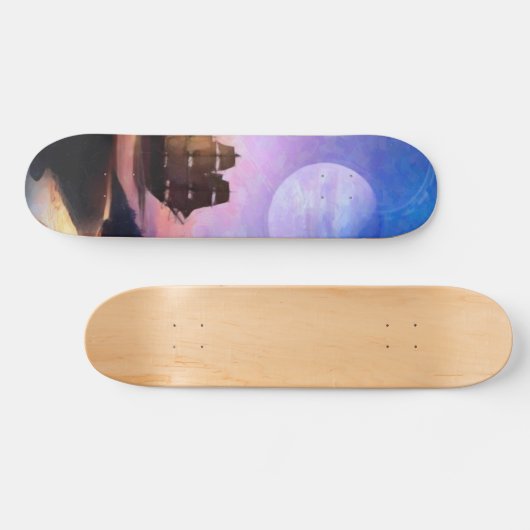 Ruimteverkenningskunst Voyager-ruimtevaartuig Skateboard (Horizontaal)