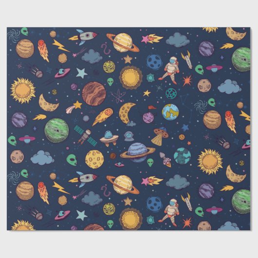 Ruimteverlooppapier Cadeaupapier (Vlak)