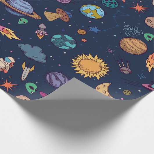 Ruimteverlooppapier Cadeaupapier (Hoek)