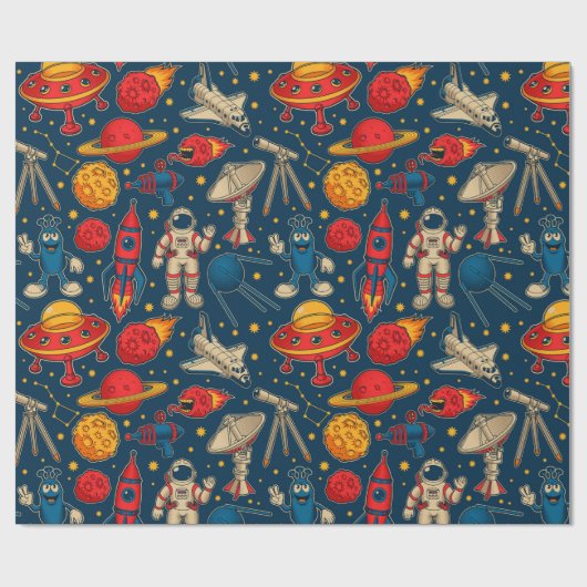 Ruimteverlooppapier Cadeaupapier (Vlak)