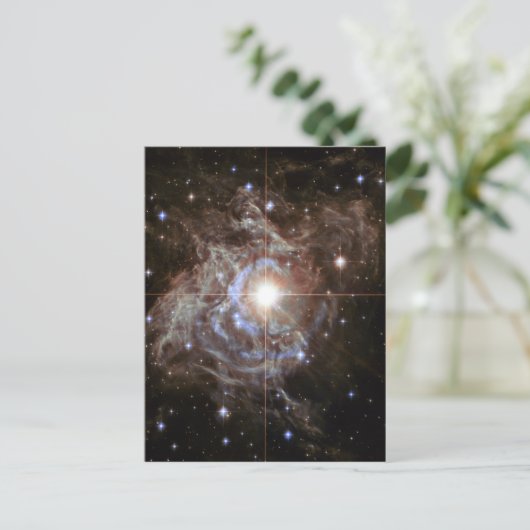 Ruimteverneveling - Cepheid Variable Star RS Puppi Briefkaart (Staand voorkant)