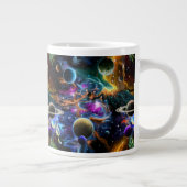 Ruimteverneveling en -planten grote koffiekop (Rechts)