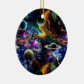 Ruimteverneveling en -planten keramisch ornament (Rechts)