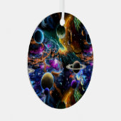 Ruimteverneveling en -planten metalen ornament (Voorkant Rechts)