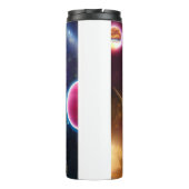 Ruimteverneveling met planeten en sterren thermosbeker (Achterkant)