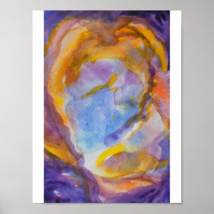 Ruimteverneveling Waterverf Poster