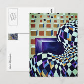 Ruimtevervorming Abstract Briefkaart (Voorkant / Achterkant)