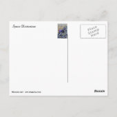 Ruimtevervorming Abstract Briefkaart (Achterkant)
