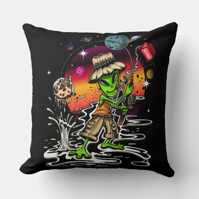 ruimtevisser kussen (Voorkant)