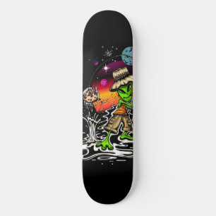 ruimtevisser persoonlijk skateboard