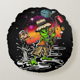 ruimtevisser rond kussen