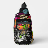 ruimtevisser sling bag (Voorkant)
