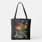 ruimtevisser tote bag (Achterkant)