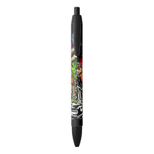 ruimtevisser zwarte inkt pen