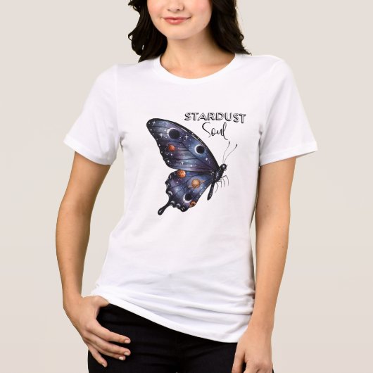 ruimtevlinder motivatie Tri-Blend shirt (Voorkant)