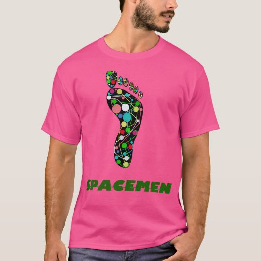 ruimtevoetafdruk t-shirt (Voorkant)