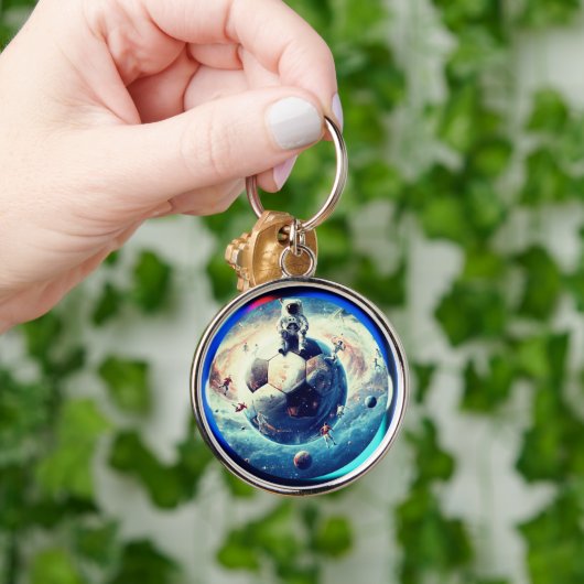 Ruimtevoetbal astronaut sleutelhanger (Hand)