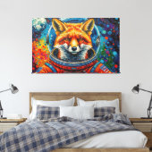 RUIMTEVOSSEN 2 CANVAS AFDRUK (Insitu (Slaapkamer))