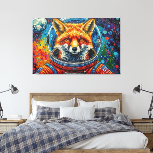 RUIMTEVOSSEN 2 CANVAS AFDRUK (Insitu (Slaapkamer))