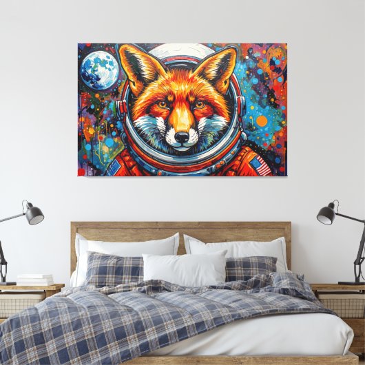 RUIMTEVOSSEN 3 CANVAS AFDRUK (Insitu (Slaapkamer))