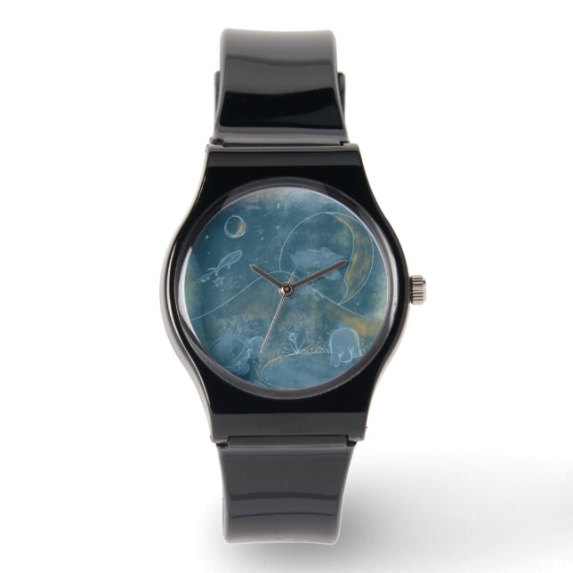 ruimtewalvis horloge (Voorkant)