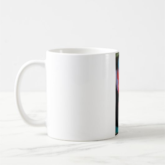 Ruimtewandeling Abstract schilderij Hankamer Artju Koffiemok (Links)