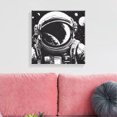 RUIMTEWANDELING-EVA 3 CANVAS AFDRUK (Insitu (Woonkamer))