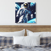 RUIMTEWANDELING-EVA 4 CANVAS AFDRUK (Insitu (Slaapkamer))