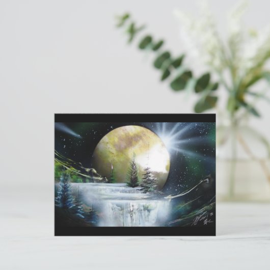 Ruimtewaterval Briefkaart (Staand voorkant)