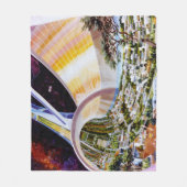 ruimtewerk fleece deken (Voorkant)