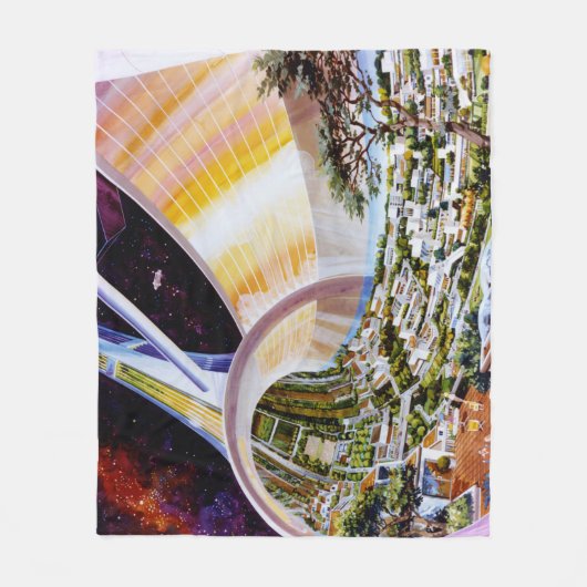  ruimtewerk fleece deken (Voorkant)