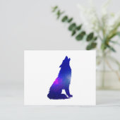 Ruimtewolfskuiken - Kies achtergrondkleur Briefkaart (Staand voorkant)