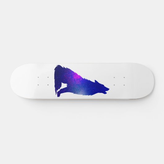 Ruimtewolfskuiken - Kies achtergrondkleur Persoonlijk Skateboard (Horizontaal)