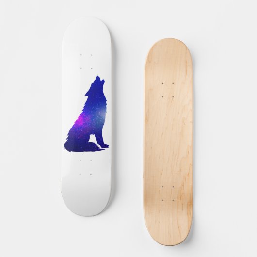 Ruimtewolfskuiken - Kies achtergrondkleur Persoonlijk Skateboard (Voorkant)