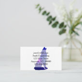 Ruimtewolfskuiken - Kies achtergrondkleur Visitekaartje (Staand voorkant)