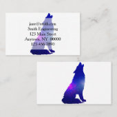 Ruimtewolfskuiken - Kies achtergrondkleur Visitekaartje (Voorkant / Achterkant)