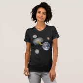 Ruimteworm Eetaarde T-shirt (Voorkant volledig)