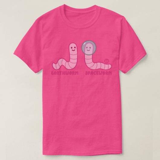 Ruimteworm T-shirt (Design voorkant)