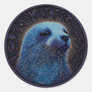 Ruimtezegel Ronde Sticker
