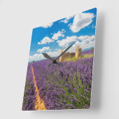 Ruin in Lavender Field, Frankrijk Vierkante Klok (Hoek)