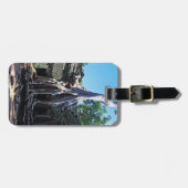 Ruin van Ta Prohm - Angkor Wat, Cambodja, Azië Bagagelabel (Voorkant horizontaal)