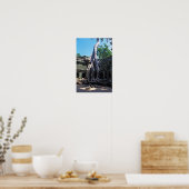 Ruin van Ta Prohm - Angkor Wat, Cambodja, Azië Poster (Keuken)