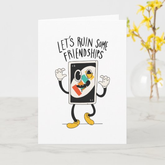 Ruin vriendschappen kaart (Gele Bloem)