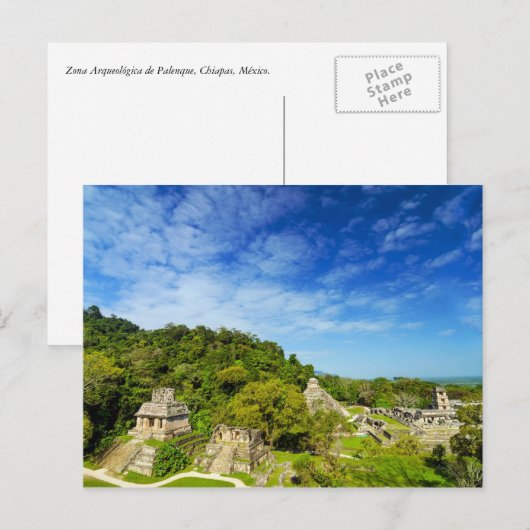 Ruinas en Palenque, Mexico Briefkaart (Voorkant / Achterkant)