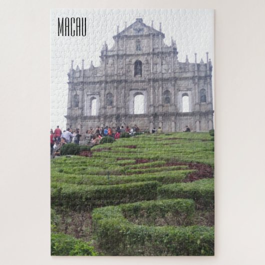 ruïne van de kathedraal van Macau Legpuzzel (Verticaal)