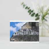 Ruïne van de Maya van Xunantunich in Belize Briefkaart (Staand voorkant)