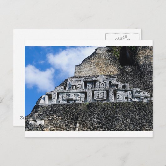 Ruïne van de Maya van Xunantunich in Belize Briefkaart (Voorkant / Achterkant)