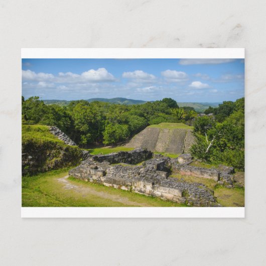 Ruïne van de Maya van Xunantunich in Belize Briefkaart (Voorkant)