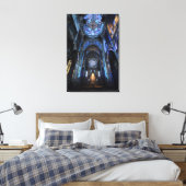 Ruined Cathedral Stained Glass Projection Glow Canvas Afdruk (Insitu (Slaapkamer))