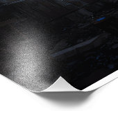 Ruined Cathedral Stained Glass Projection Glow Foto Afdruk (Hoek)